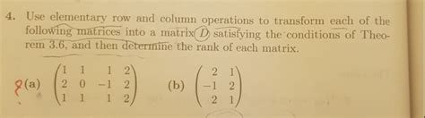 Image result for Matrix Row and Column Operations