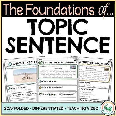 Image result for Topic Sentence Writing Practice