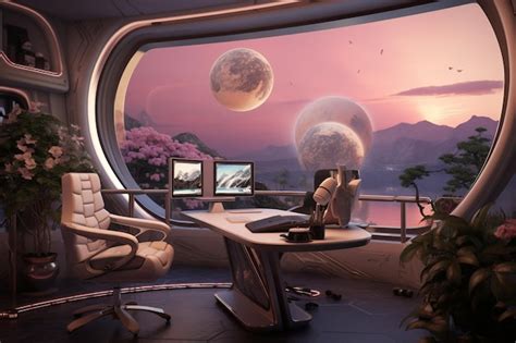 Image result for Futuristic Remote Work Setup