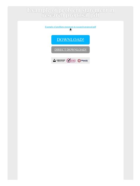 Image result for Research Proposal Problem Statement