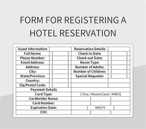 Hotel Reservation Form に対する画像結果