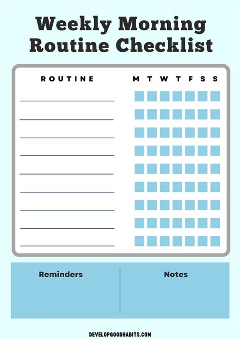 Image result for Daily Routine Printable Adult