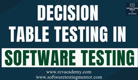 Image result for Decision Table Software Testing