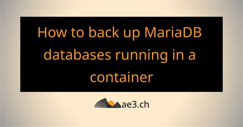 Image result for MariaDB Backup