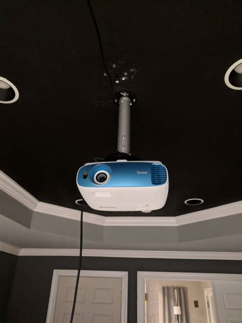 Image result for Ceiling Mounted Projector Side View