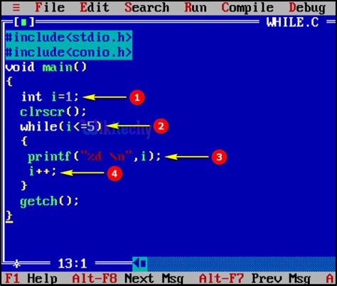 Image result for While Loop Code in C