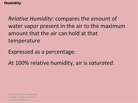 Bildergebnis für Humidity Definition AP Environmental Science