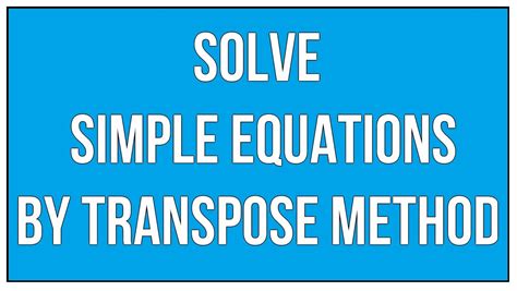 Toradh íomhá ar Transposition Maths Practice