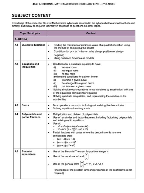 Afbeeldingsresultaten voor O Level Math