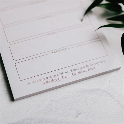 Image result for Weekly Goals Notepad