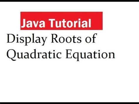 Image result for Quadratic Formula Java
