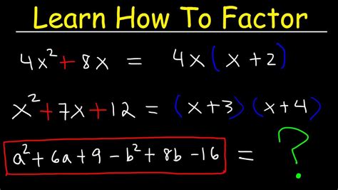 Image result for How to Factor