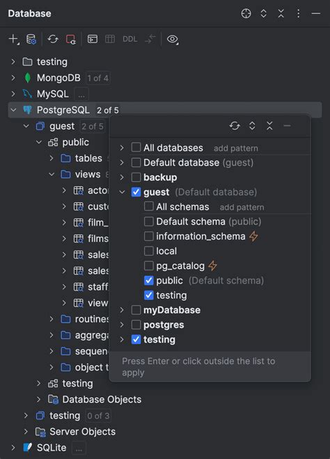 Image result for How to Add Database Type in Developer Tool