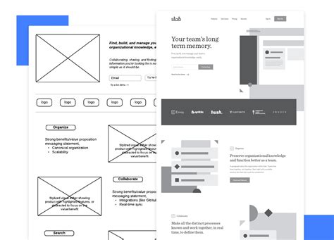 Afbeeldingsresultaten voor Layout Website Wireframe