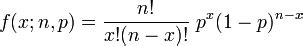 Afbeeldingsresultaten voor Binomial Distrobution Formular