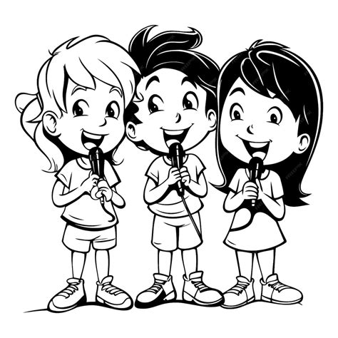 Image result for Singing Cartoon Drawing