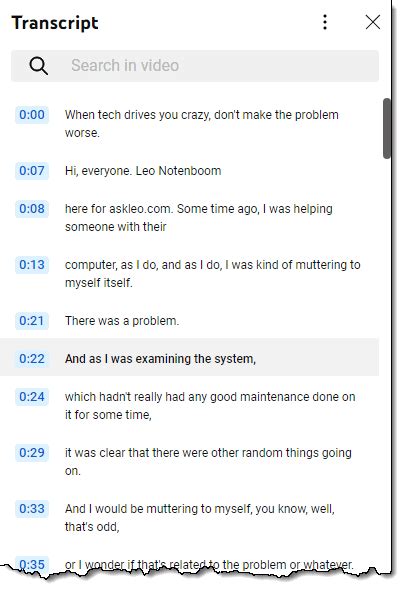 Image result for Example of Transcript