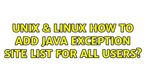 Image result for Java Exception Site List