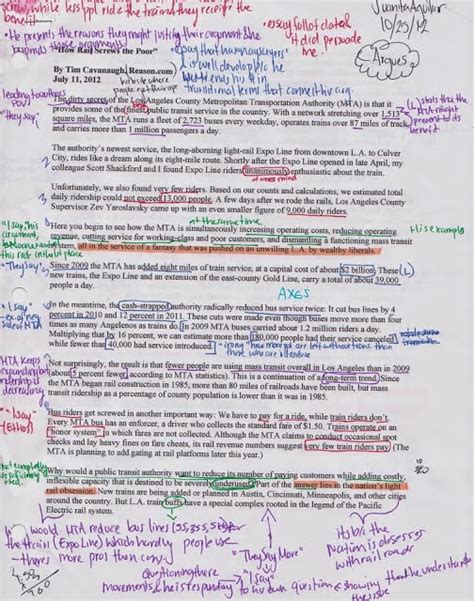 Image result for Annotation Examples for Students