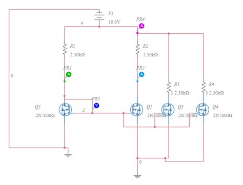 Image result for Simple 2N7000 Circuit