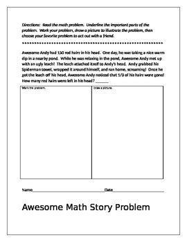Image result for Story Problems Math with Answers