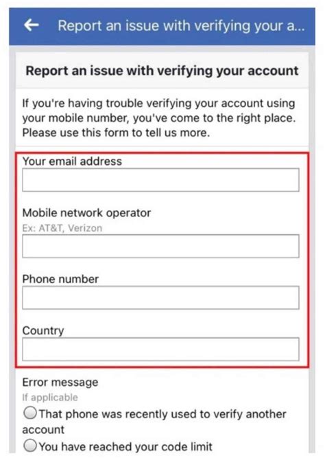 Image result for Facebook Verification Support Message Example