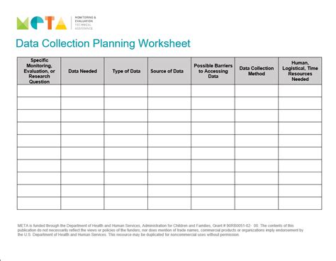 Image result for Data Collection Worksheet