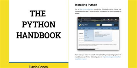 Image result for Python Handbook Cover