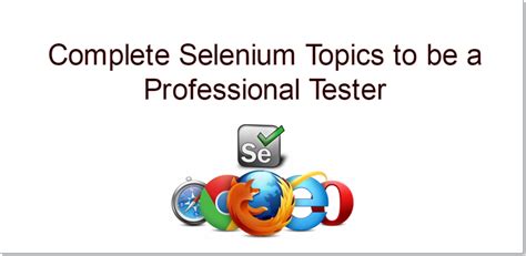 Selenium Testing Topics に対する画像結果