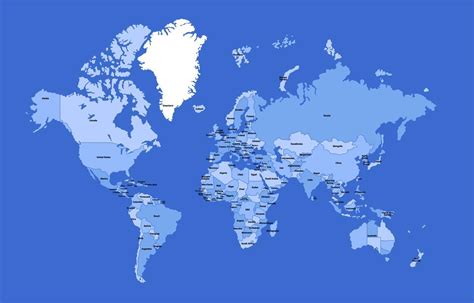 Image result for Blue Color World Map in Vector