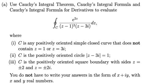 Toradh íomhá ar Cauchy's Integral Formula Examples