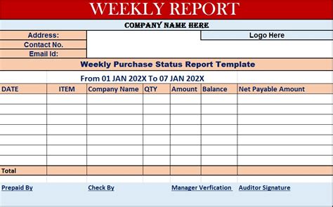 Image result for Weekly Report Log