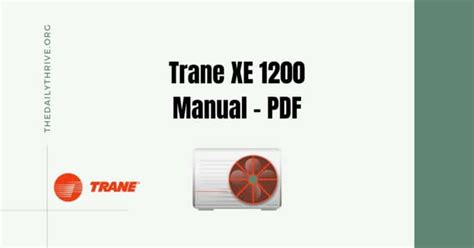 Trane XL 1200 Manual に対する画像結果