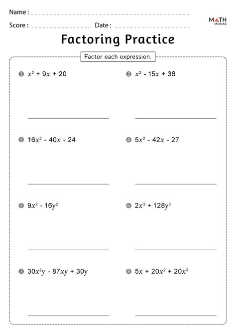 5th Grade Math Factoring Worksheet-এর ছবি ফলাফল