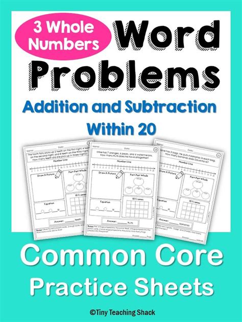 Problems On Addition of Whole Numbers Worksheet に対する画像結果
