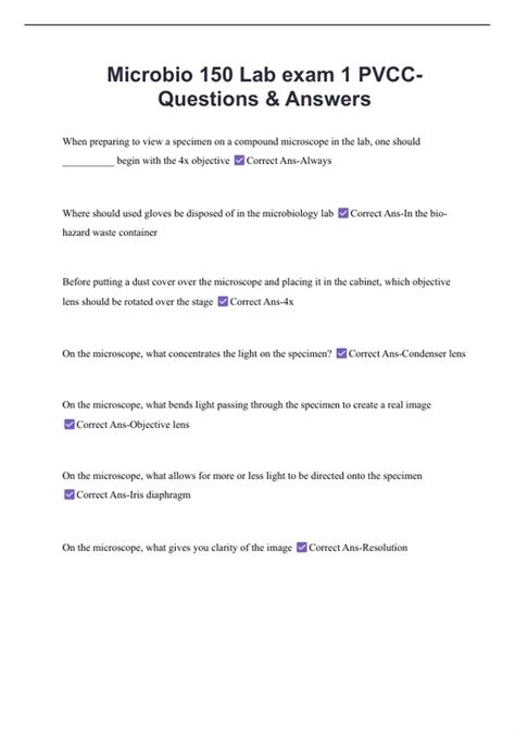 Toradh íomhá ar Microbiology Lab Exam One