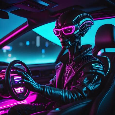 Image result for Alien Driving a Car
