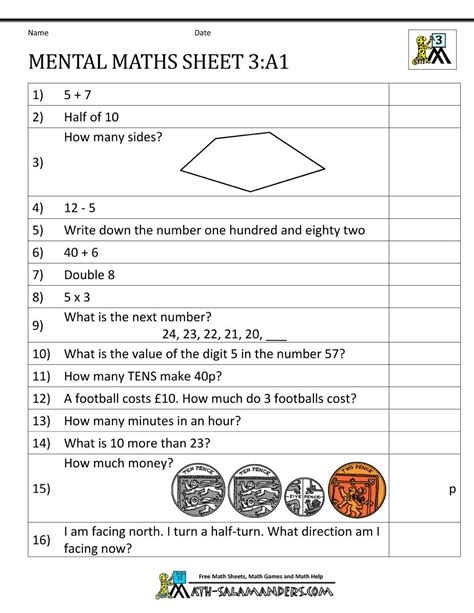 Image result for Math Tests for 3rd Graders Printable