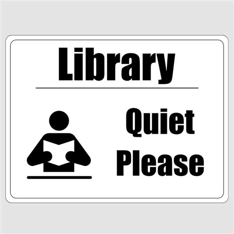 Afbeeldingsresultaten voor Quiet Please Library Sign