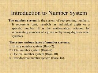 Image result for The Basic Number System
