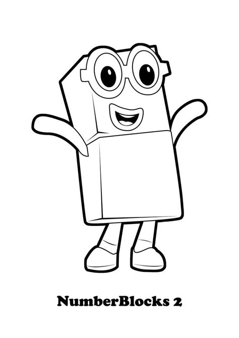 Image result for Number Blocks Draw Colouring Pages
