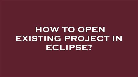 Image result for Open Existing Project