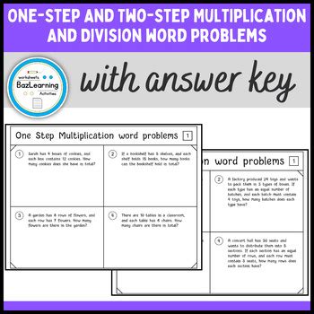 Image result for Multi-Step Division Word Problems PDF