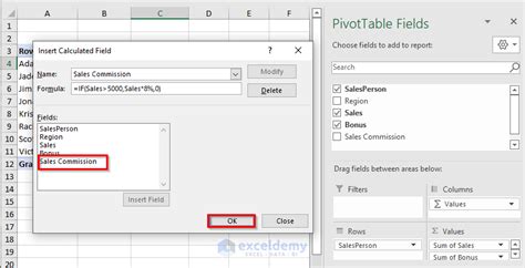 Image result for Calculated Field in PivotTable Web-Based