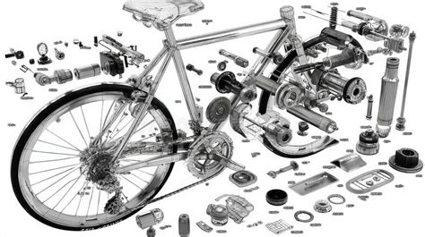 Image result for Bicycle Exploded-View