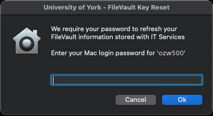 Image result for FileVault Forgot Password