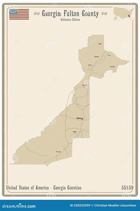 Fulton County Georgia Map に対する画像結果