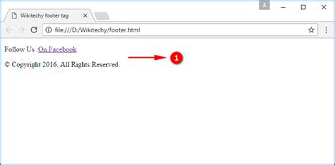 Toradh íomhá ar HTML Footer Tag