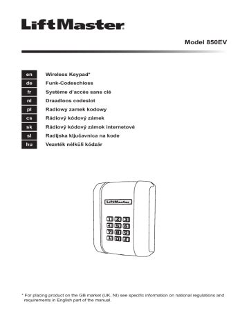 Image result for Lift Master Keypad Programming Manual