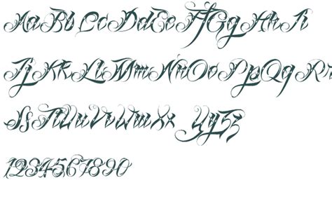 Tattoo Lettering Fancy Script に対する画像結果